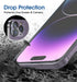 amFilm OneTouch Glass Screen Protector for iPhone 14 Pro 6.1" (2022) - Bubble Free, Easy Install, 2+2 Pack, Lens