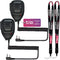MIRKIT 2pcs Baofeng Mic for Two Way Radio, Radio Shoulder Mic with Reinforced Cable, Noise Reduction, USA Warranty