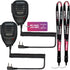 MIRKIT 2pcs Baofeng Mic for Two Way Radio, Radio Shoulder Mic with Reinforced Cable, Noise Reduction, USA Warranty