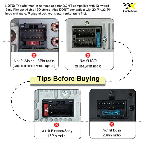 1995-2013/Infiniti 1997-2012, 16Pin 350Z FX35 G35 Aftermarket Radio Wiring Adapter Compatible with Nissan Android Car