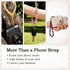 Oxuqret Healing Crystal Phone Wrist Strap with Pad, Beaded Crystal Bracelet Lanyard for Phone Case, Mindful Intention