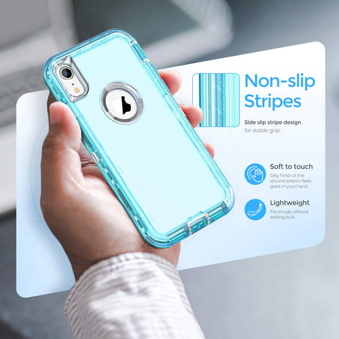 ORIbox Case Compatible with iPhone XR - Heavy Duty Shockproof Anti-Fall Clear Case