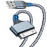 Herfair USB to 30 Pin Charger Cable, Nylon Braided, Compatible with iPhone 4/4s/3G/3GS, iPad 1/2/3, iPod Touch