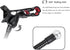 ZTON Metal-Enhanced Mobile Phone Holder, Lazy Bracket with Flexible Long Arms Clip Mount for iPhone, Black