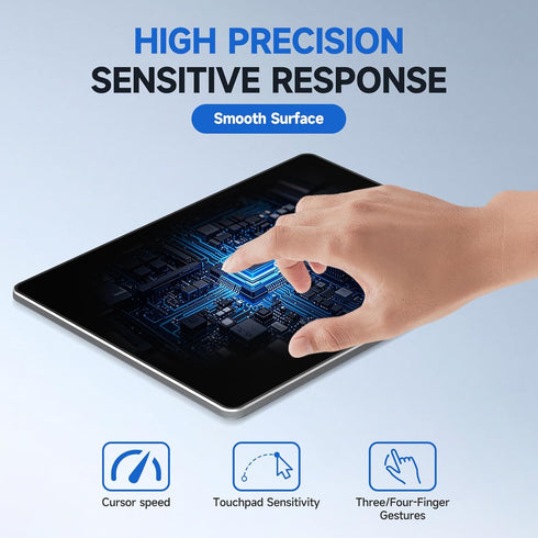 Homiguar 10 11, 3-in-1 Wired Bluetooth Trackpad for Windows & Connectivity Modes,High Precision Control, Portable