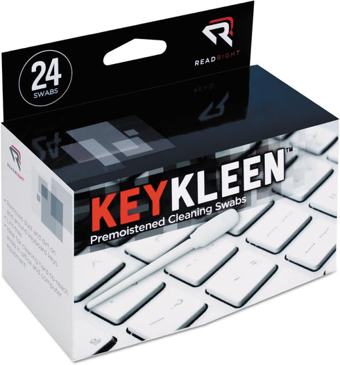 RR1243 KeyKleen Premoistened Cleaning Swabs, 24/Box for Easy Cleaning