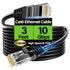 TuokaJu Cat6 Ethernet Cable 10Gbps 3 ft, UTP Ethernet Cable Cat 6, Flexible