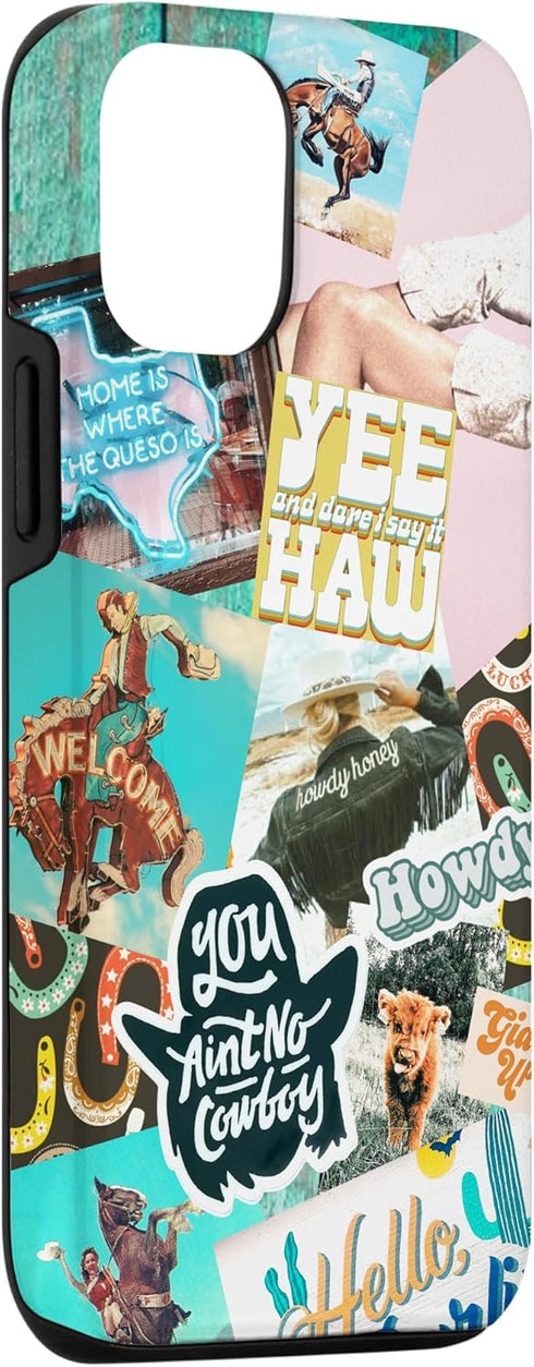 iPhone 12/12 Pro Case - Western Cowgirls Howdy Giddy-up Boho Aesthetics Country Chic