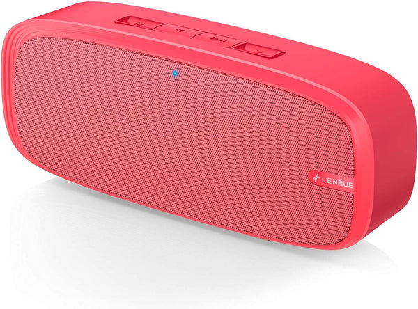 LENRUE Bluetooth Speaker, Wireless Portable Speaker with Loud Stereo Sound, Rich Bass, 12-Hour Playtime - Perfect for