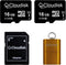 Pack of 2 Micro SD Card 16GB Flash Memory Card Micro SDHC with SD Adapter and Card Reader, C10, A1, U1