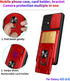 LMDAMZ Wallet Case for Samsung Galaxy A23, Heavy Duty Double Layer Hybrid Protection, Black