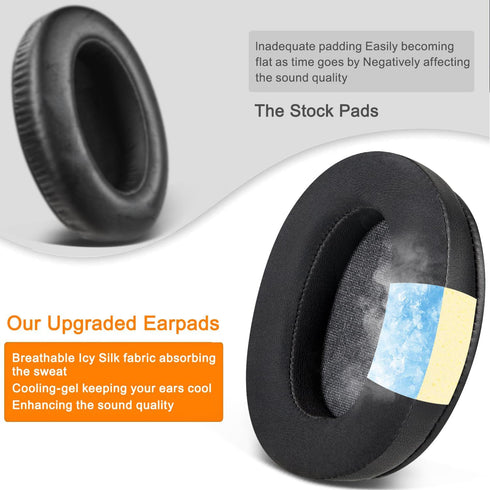 SOULWIT Earpads Cushions Replacement for Sony WH-XB910 XB910N Extra Bass Noise Cancelling Headphones, Ear Pads with