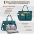 15.6 inch RAINSMORE Teacher Tote Bag with Insulated Lunch Compartment Laptop Bag for Women Lightweight Work Bags Nurse