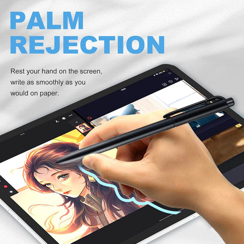 NBT08 EMR Stylus for Remarkable 2 Pen with Eraser, 4096 Pressure-Sensitivity, Palm Rejection, Compatible with Samsung
