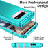Galaxy S10 Case, Heavy Duty Shockproof Dust/Drop Proof 3 Layers Full Body Protection Rugged Case, Mint Green/Pink