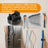 Generic Mounts,10Pcs (50 Heavy-Duty Magnetic Zip Tie Multipurpose Cable Holder with Nylon Cable Ties Pieces)