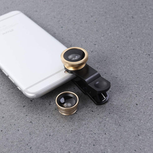 Portable Fish Kit and Mobile Accessories Macro On Camera, Universal Clip-on Lens for Phones, Wide Lens for Smartphones