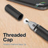 BoxWave FineTouch Capacitive Stylus Pen Compatible with Lenovo C330 Convertible 2-in-1 Chromebook (Jet Black)
