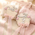 1-12 Amyhill Pink Bow Baby Announcement Sign Wooden Monthly Milestone Blocks with Number Hello World Newborn Signs Pink