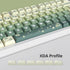 Guffercty kred 133 Keys XDA Profile Green Keycaps, Cute PBT Keyboard Caps for 60% 65% 75% 96% Mechanical Keyboards