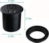 Desktop Power Grommet Outlet with 2 USB Charging Ports - 2 3/8 inch Hole, 6.5ft Extension Cord, 1 Outlet for Computer,