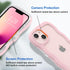 Anuck 13 for iPhone Case Wavy Edge Clear Back Design, Anti-Slip Grip Cute Wave Curly Frame Shape Shockproof Soft TPU