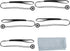 ChromLives 5 Pack Lens Cap Leash Keeper with Microfiber Cleaning Cloth, Compatible with Canon/Nikon/Sony Cameras