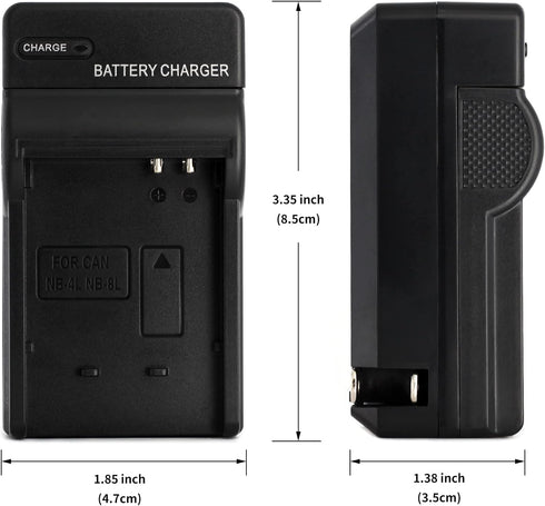 NB-4L Wall Charger for PowerShot SD750, SD780 IS, SD1000, SD1100 IS, SD1400 IS, A2200, A3100 IS, IXY Digital 60, IXUS