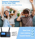 KAIY 2 2 1 Bluetooth Transmitter for TV Dual Link to Headphones, in Wireless Audio Adapter Receiver for Home Stereo