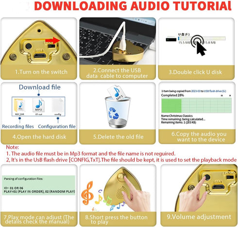 XLW 16 Min Voice Recorder USB Downloadable Recordable Sound Chips Module for Stuffed Animals,Personal Voice Message