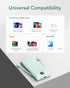 VEGER Portable Charger for iPhone - 10000mAh Slim Fast Charging USB C Power Bank with Built-in Cables, Travel Essential