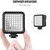 Mini IR Night Vision Light for Video Camera, Built-in Rechargeable Battery with 3 Cold Shoe Mounts