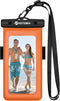 Waterproof Cell Phone Pouch Floating, Underwater Dry Bag with Neck Lanyard and Armband for iPhone Samsung Galaxy Up to