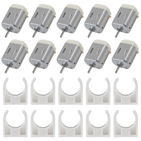 DWEII 20pcs 130 3V -12V 25000 Micro DC Motor Strong Magnetic Brushed Electric DC RPM Cars Toys, High Speed Torque DIY
