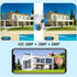 EVERSECU 6MP WiFi PTZ Security Camera Outdoor, Dual Lens, 360° View, Auto Tracking, Color Night Vision, 2-Way Audio