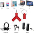 Cellet 3 Pack 3.5mm Stereo Audio Splitter, Headphone Splitter to Share Sound with Multiple Devices