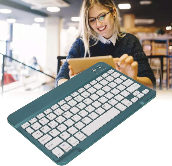 Zunate Ultra Slim Bluetooth Keyboard, Multi-Device Portable Lightweight Keyboard for Tablet, Computer, and Phone