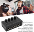 DAUERHAFT 4 Channel Stereo Headphone Amp - Ultra Low Noise Mini Earphone Splitter for Sound Reinforcement (US Plug)