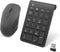 Arsandyn 22 Keys Wireless Number Pad and Mouse-Black,2.4GHz Numeric Keypad with Mouse 3