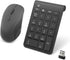 Arsandyn 22 Keys Wireless Number Pad and Mouse-Black,2.4GHz Numeric Keypad with Mouse 3