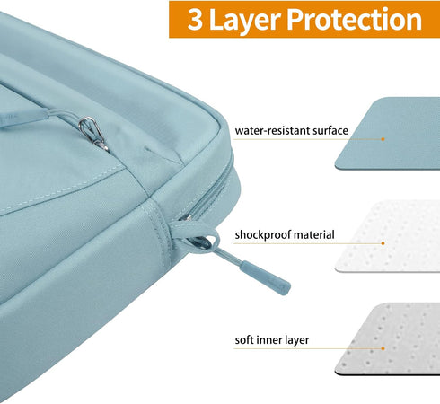 SIMTOP Waterproof Tablet Sleeve Bag, 11 inch Daily Shoulder Bag for Tablet, Crossbody Bag with Smart Organization for
