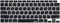 XSKN Arabic/English Black US Version Silicone Keyboard Cover - Compatible with 2020 MacBook Air 13.3 inch