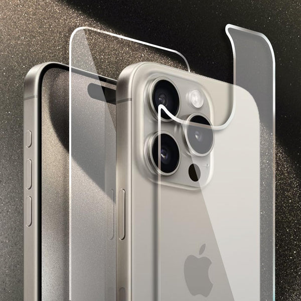 Front and Back Screen Protector for iPhone 15 Pro Max, Tempered Glass HD Clarity Compatible with 6.7 inch