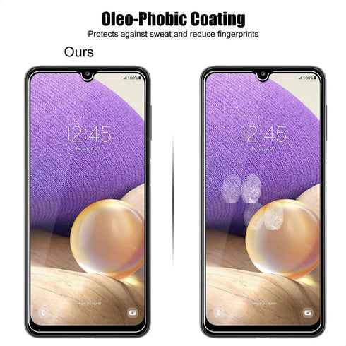 (3+3) Tempered Glass Screen Protector and Camera Lens Protector for Samsung Galaxy A32 5G, 9H Hardness