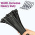 200 24 Inch 500lbs PCS Zip Ties Heavy Duty, Large Cable Ties Tensile Strength, Black Zip Ties for Indoor and Outdoor