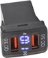 Fast Charge Dual USB Port Charger Socket with QC3.0 for FJ Cruiser Hilux Tacoma, Compatible with Mobile Phones
