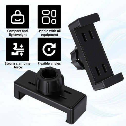 Psiriol 2 17mm Pcs Ring Light Phone Holder Replacement Clamp, Rotating Ball Head, Phone Ball Mount for Tripod Monopod