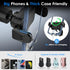 Phone Mount Holder for Car Vent, 2023 Upgraded Aluminum Gravity Car Phone Holder Mount for iPhone 15 Pro Max 14 13
