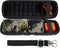 co2CREA Hard Travel Case for JBL Flip 6 FLIP 5, Waterproof Portable Bluetooth Speaker Replacement (Black Camo Case)