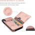 KIHUWEY Compatible with iPhone XR Wallet Case, Premium Leather Kickstand Protective Cover (Rose Gold)